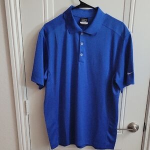 Nike Men's Vibrant Blue Polo Shirt
